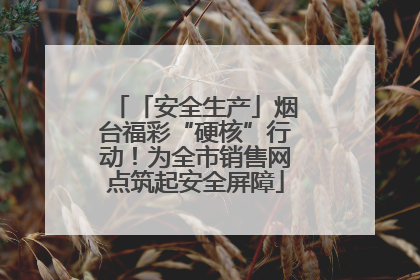 「安全生产」烟台福彩“硬核”行动！为全市销售网点筑起安全屏障