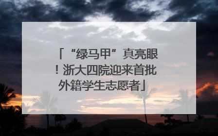 “绿马甲”真亮眼！浙大四院迎来首批外籍学生志愿者