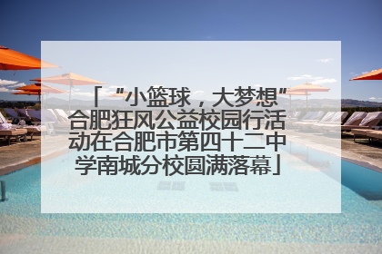 “小篮球，大梦想”合肥狂风公益校园行活动在合肥市第四十二中学南城分校圆满落幕