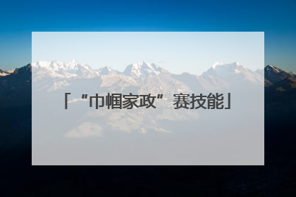 “巾帼家政”赛技能