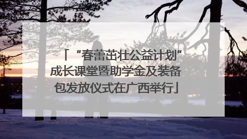 “春蕾茁壮公益计划”成长课堂暨助学金及装备包发放仪式在广西举行