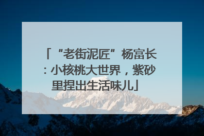 “老街泥匠”杨富长：小核桃大世界，紫砂里捏出生活味儿