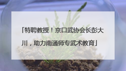 特聘教授！京口武协会长彭大川，助力南通师专武术教育