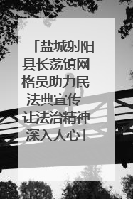 盐城射阳县长荡镇网格员助力民法典宣传 让法治精神深入人心