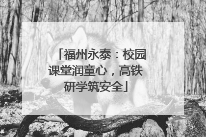 福州永泰：校园课堂润童心，高铁研学筑安全