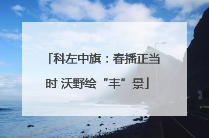 科左中旗：春播正当时 沃野绘“丰”景