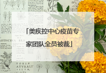 美疾控中心疫苗专家团队全员被裁