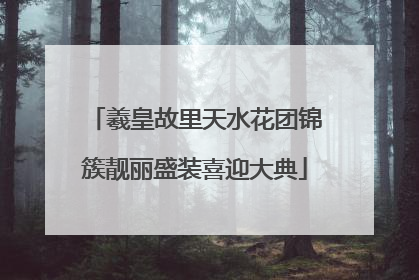 羲皇故里天水花团锦簇靓丽盛装喜迎大典