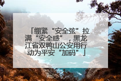 绷紧“安全弦”拉满“安全感”，黑龙江省双鸭山公安用行动为平安“加码”