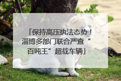 保持高压执法态势！淄博多部门联合严查“百吨王”超载车辆