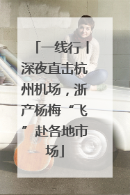 一线行丨深夜直击杭州机场，浙产杨梅“飞”赴各地市场