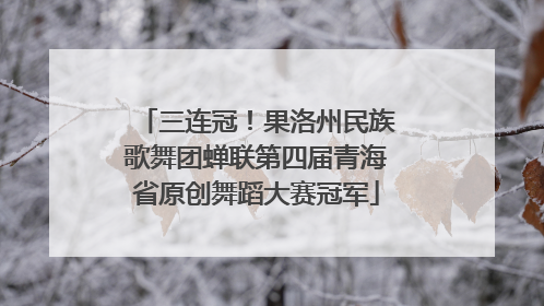 三连冠！果洛州民族歌舞团蝉联第四届青海省原创舞蹈大赛冠军