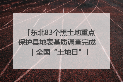 东北83个黑土地重点保护县地表基质调查完成｜全国“土地日”