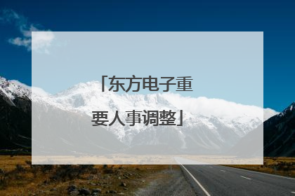 东方电子重要人事调整