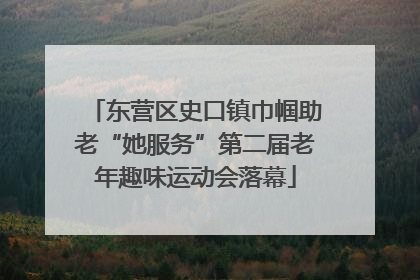 东营区史口镇巾帼助老“她服务”第二届老年趣味运动会落幕