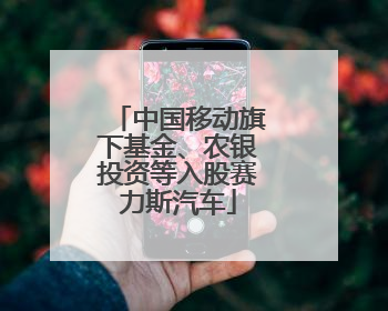 中国移动旗下基金、农银投资等入股赛力斯汽车