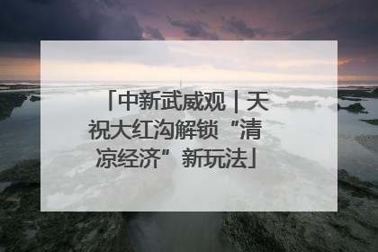 中新武威观｜天祝大红沟解锁“清凉经济”新玩法