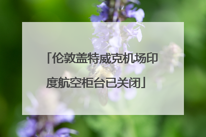 伦敦盖特威克机场印度航空柜台已关闭