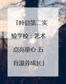 叶县第二实验学校：艺术点亮童心 五育滋养成长