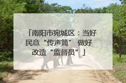南阳市宛城区：当好民意“传声筒” 做好改造“监督员”
