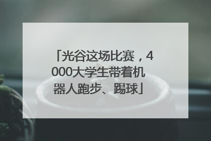 光谷这场比赛，4000大学生带着机器人跑步、踢球