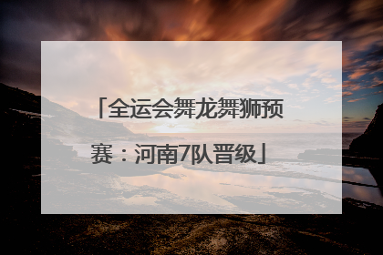 全运会舞龙舞狮预赛：河南7队晋级