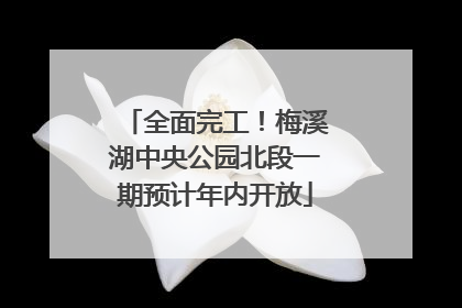 全面完工！梅溪湖中央公园北段一期预计年内开放