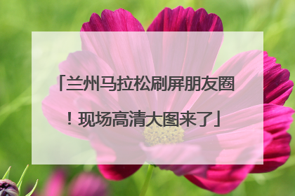 兰州马拉松刷屏朋友圈！现场高清大图来了