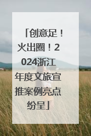 创意足！火出圈！2024浙江年度文旅宣推案例亮点纷呈
