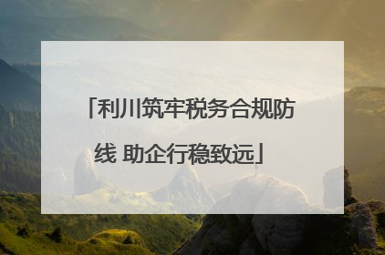 利川筑牢税务合规防线 助企行稳致远