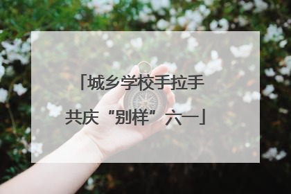 城乡学校手拉手 共庆“别样”六一