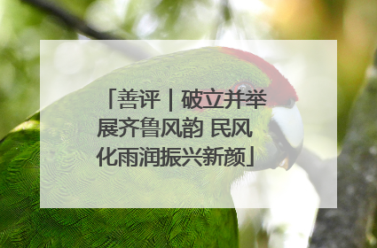 善评｜破立并举展齐鲁风韵 民风化雨润振兴新颜