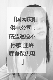 国网庆阳供电公司：精益巡检不停歇 迎峰度夏保供电