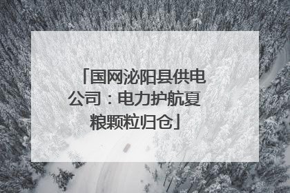 国网泌阳县供电公司：电力护航夏粮颗粒归仓