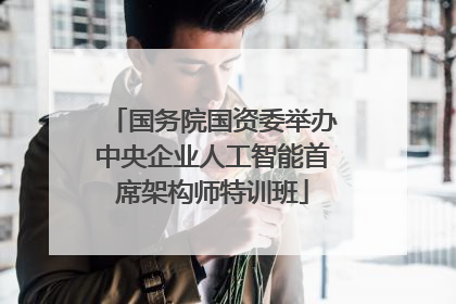 国务院国资委举办中央企业人工智能首席架构师特训班