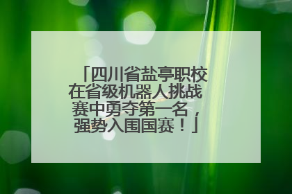 四川省盐亭职校在省级机器人挑战赛中勇夺第一名，强势入围国赛！
