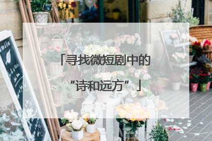 寻找微短剧中的“诗和远方”