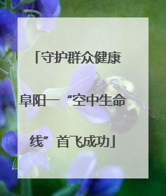 守护群众健康 阜阳一“空中生命线”首飞成功