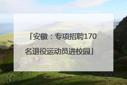 安徽：专项招聘170名退役运动员进校园