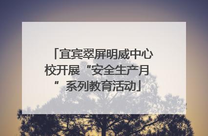 宜宾翠屏明威中心校开展“安全生产月”系列教育活动