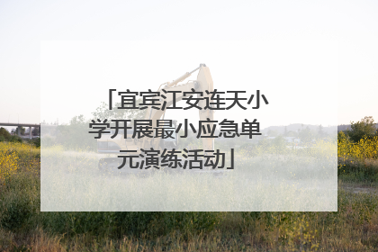 宜宾江安连天小学开展最小应急单元演练活动