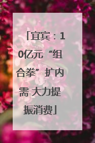 宜宾：10亿元“组合拳”扩内需 大力提振消费