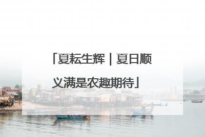 夏耘生辉｜夏日顺义满是农趣期待