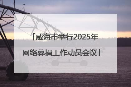 威海市举行2025年网络募捐工作动员会议