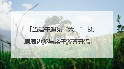 当端午遇见“六一” 抚顺周边游与亲子游齐升温