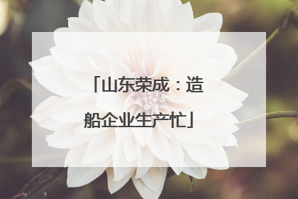 山东荣成：造船企业生产忙