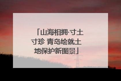 山海相拥·寸土寸珍 青岛绘就土地保护新图景
