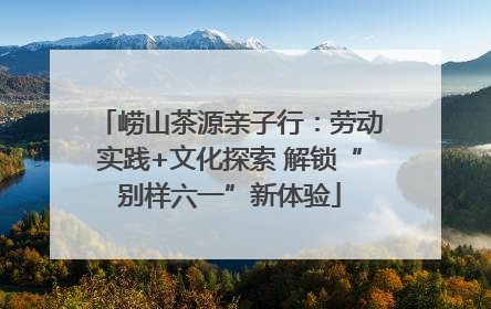 崂山茶源亲子行：劳动实践+文化探索 解锁“别样六一”新体验