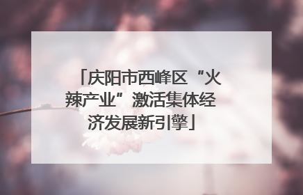 庆阳市西峰区“火辣产业”激活集体经济发展新引擎