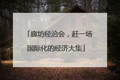廊坊经洽会，赶一场国际化的经济大集